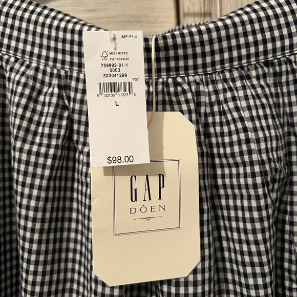 GAP X DOEN Gingham Midi Skirt - Picture 3 of 3